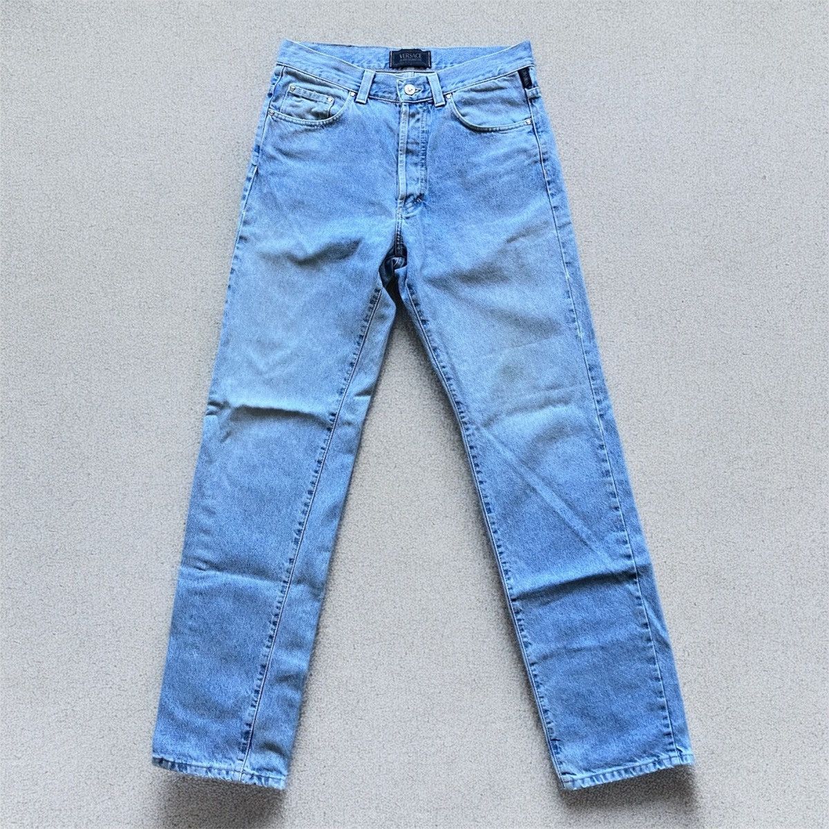 Versace Vintage 90s Versace Denim Blue wash Jeans 31 VTG rare Size US 31 - 13 Thumbnail