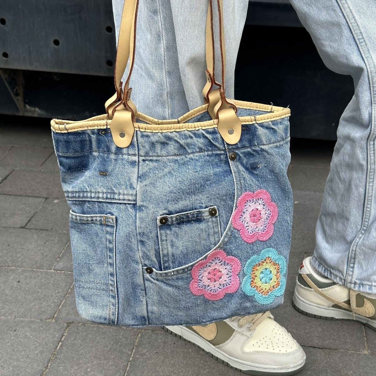 Japanese Brand Vintage Japanese Style Daniel Mayer Milano Denim Bag Custom Size ONE SIZE - 4 Thumbnail