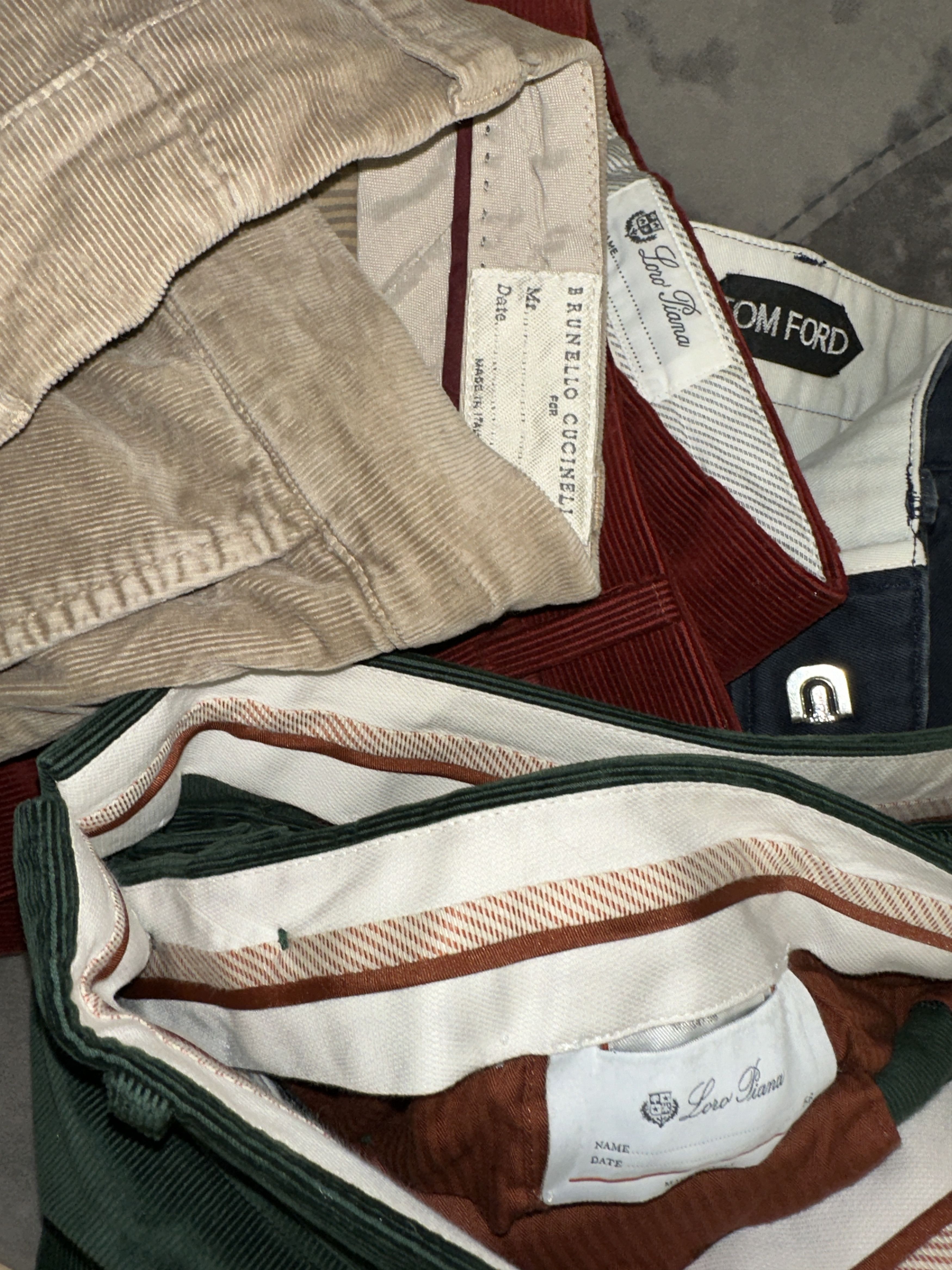 Brunello Cucinelli Brunello Cucinelli Corduroy Traditional Fit Pants Size 48 Size US 32 / EU 48 - 20 Thumbnail