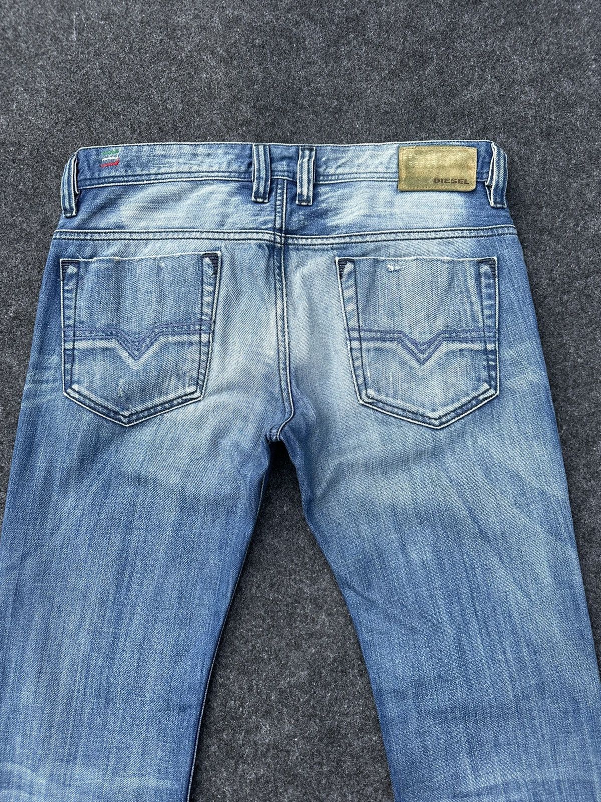 Beauty Beast × Diesel Diesel Safado Faded Washed Distressed Denim D3 Size US 30 / EU 46 - 4 Thumbnail