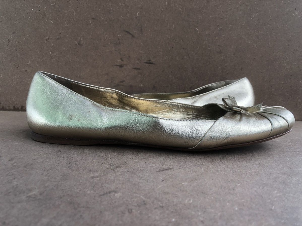 Prada Prada Gold Leather Women’s Flat shoes Size 39.5 Made In 🇮🇹 Size US 9.5 / IT 39.5 - 6 Thumbnail
