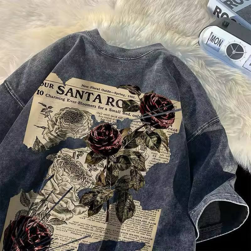 Japanese Brand × Vintage rose print oversize T-shirt Size US L / EU 52-54 / 3 - 2 Thumbnail
