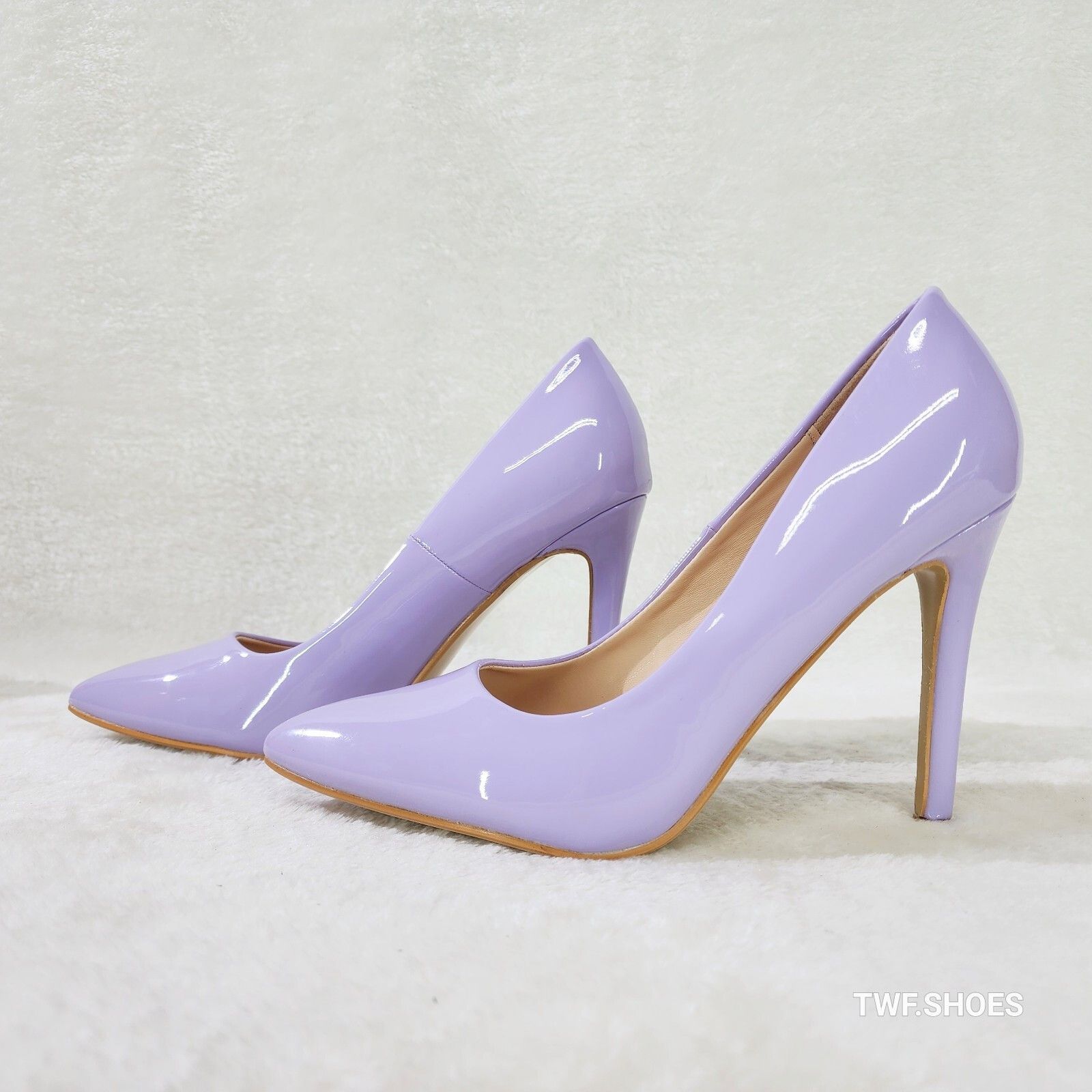 Other Glam Lilac Purple Patent High Heel Stiletto Shoes Pumps (US Size US 6 / IT 36 - 5 Thumbnail