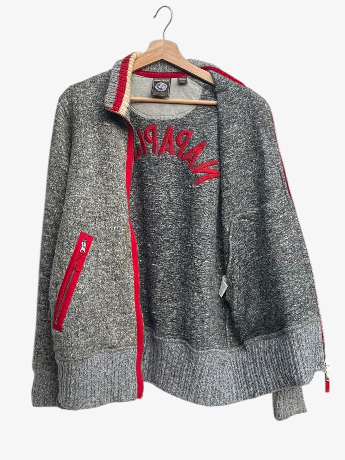 Napapijri Vintage Napapijri Knitted Zip Up Sweater Jacket Size US L / EU 52-54 / 3 - 5 Thumbnail