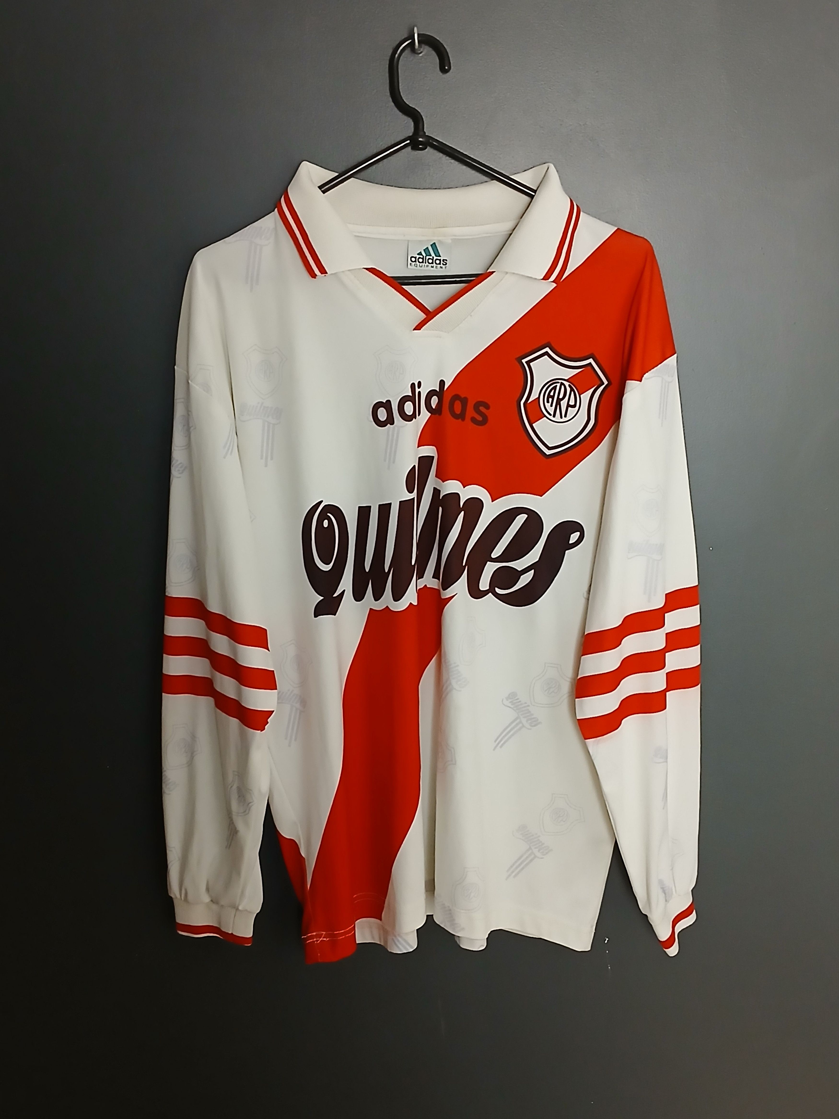 River Plate 1996/1997 Home Football Long Sleeve Jersey