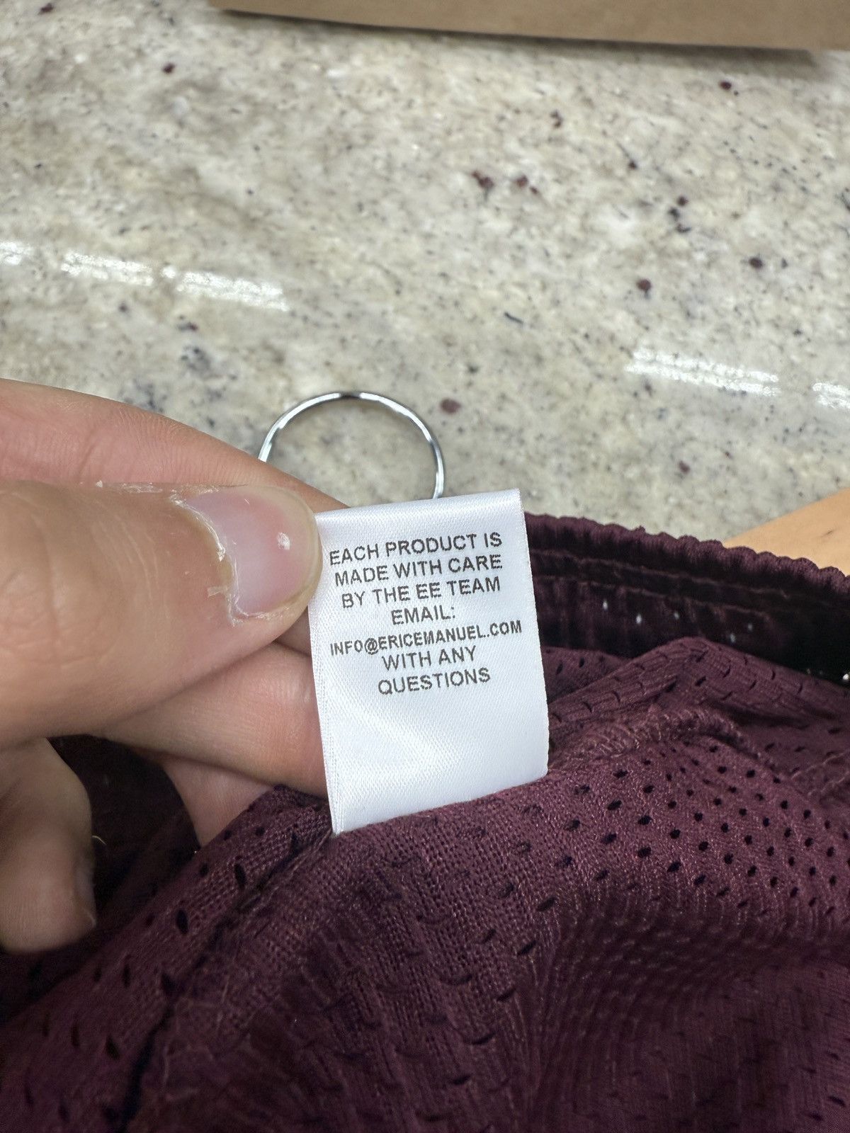 Eric Emanuel Eric Emmanuel Burgandy Shorts Size US 34 / EU 50 - 7 Thumbnail