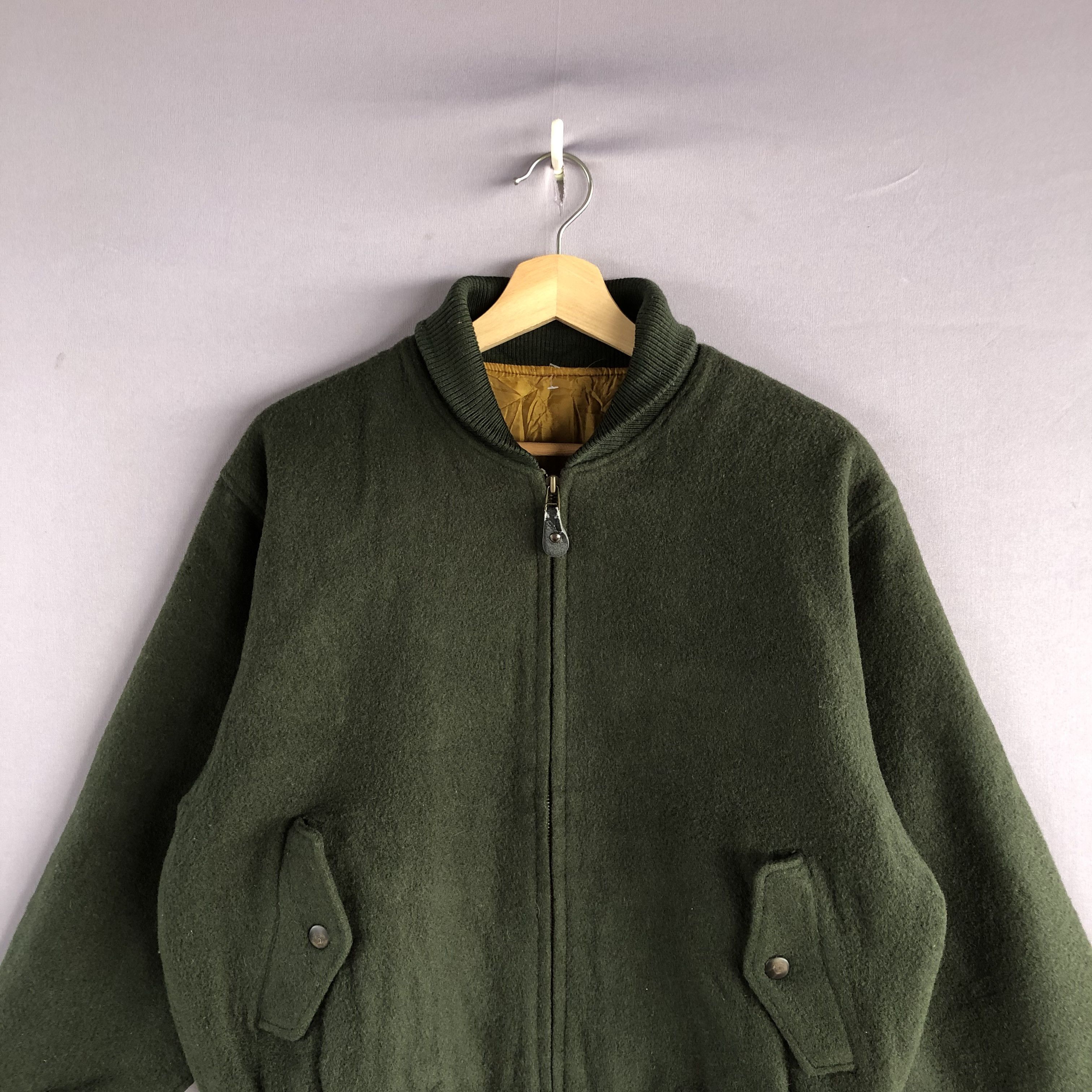 Japanese Brand × Vintage Vintage 80s Orb Japanese Wool Varsity Quilted Jackets Size US M / EU 48-50 / 2 - 3 Thumbnail