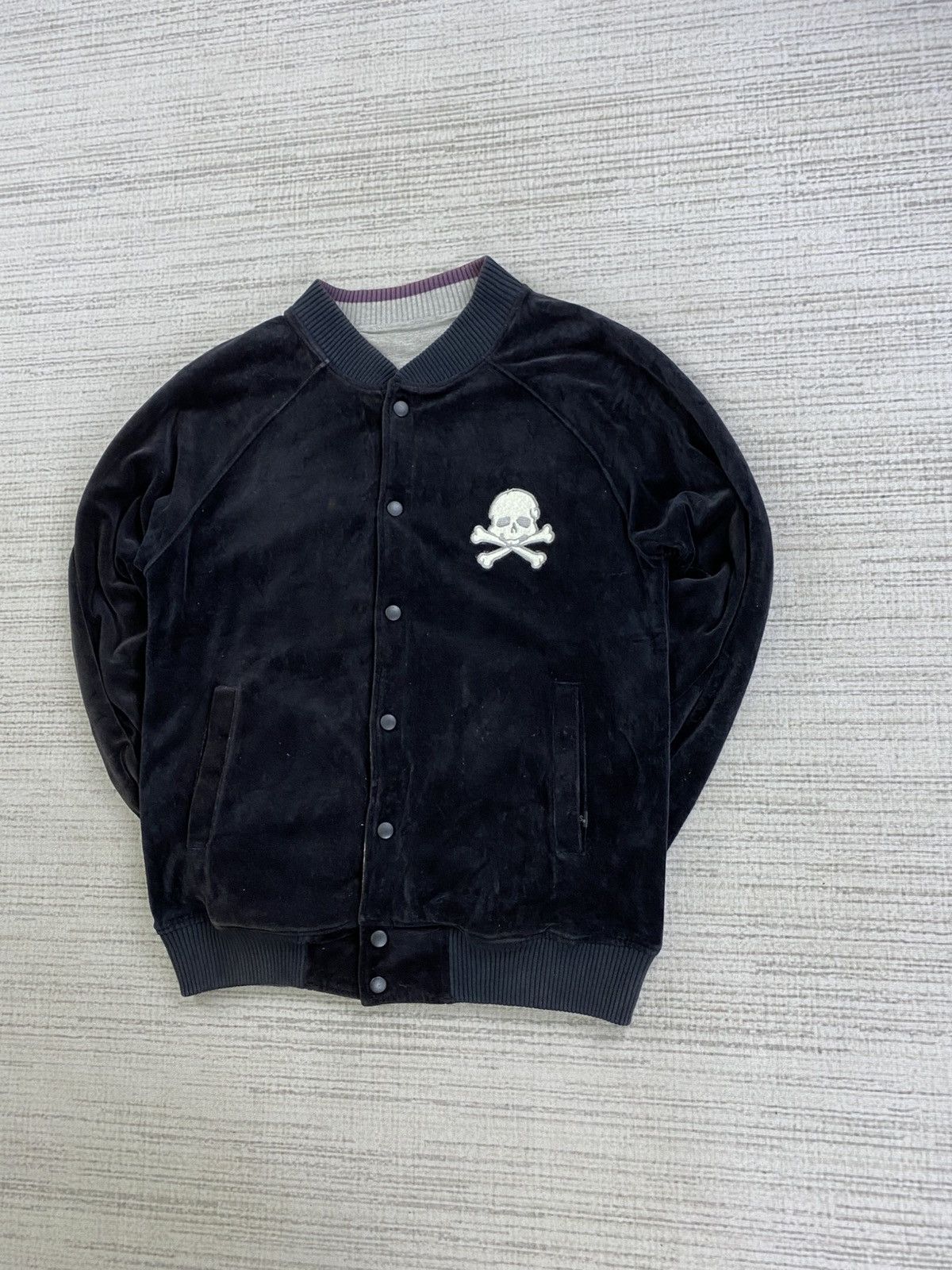 Japanese Brand × Le Grande Bleu (L.G.B.) × Vintage Vtg Soves Mastermind Japan Embroider Skull Reversible Jacket Size US M / EU 48-50 / 2 - 7 Thumbnail