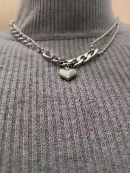 Jewelry × Vintage Heart Vintage Necklace chain pendent Size ONE SIZE - 4 Thumbnail