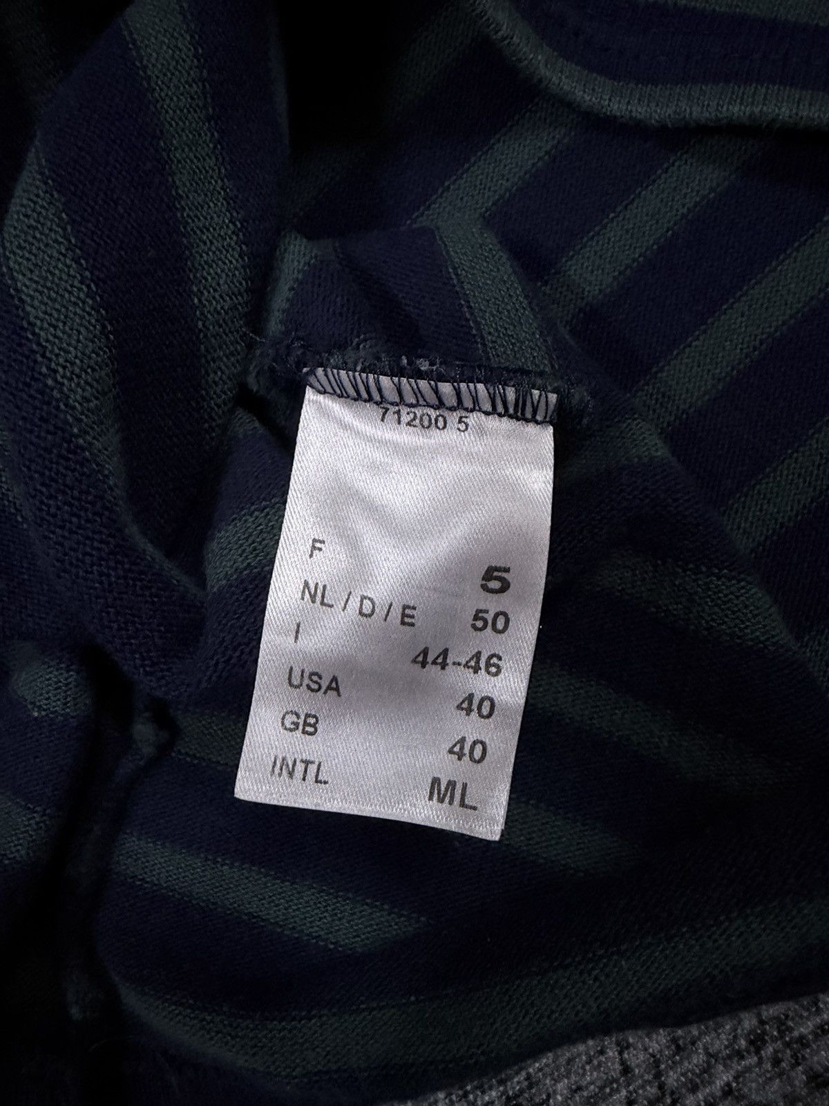 Saint James Vtg🔥Saint James Boat neck Heavy Cotton L/s Striped Tee Size US M / EU 48-50 / 2 - 17 Thumbnail