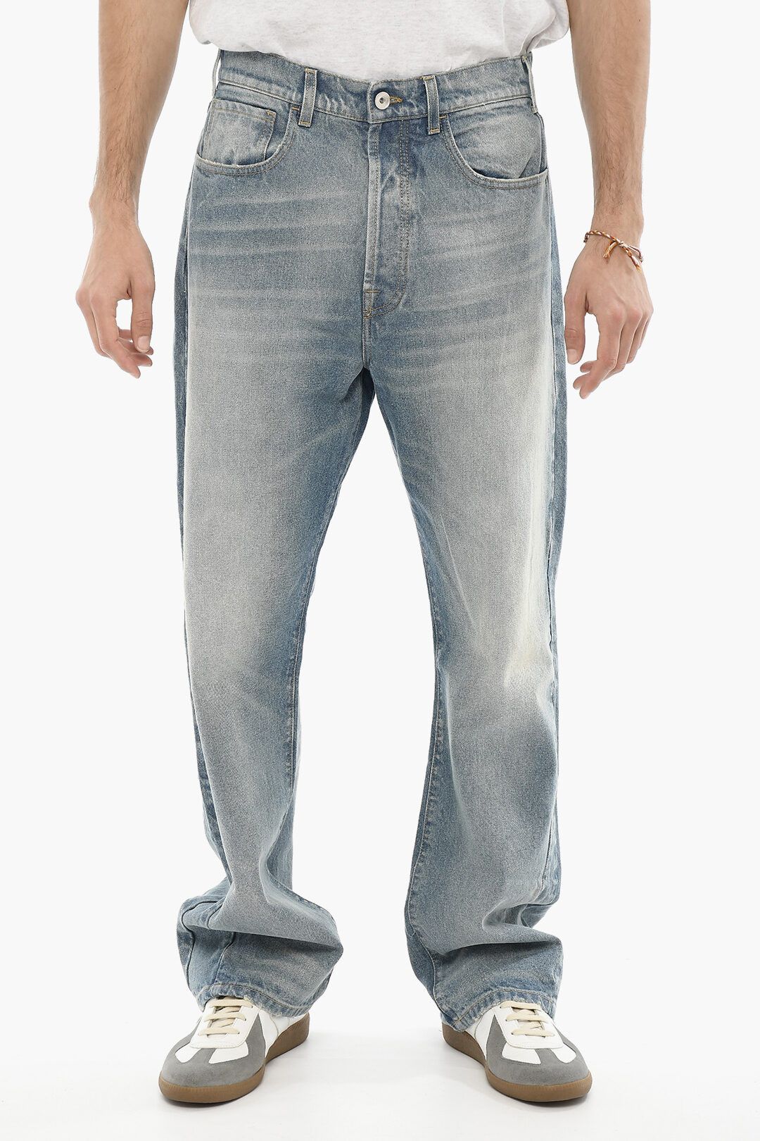 image of 1989 Studio Og1Mm0423 Straight Leg Regular Fit Jeans In Blue, Men's (Size 32)