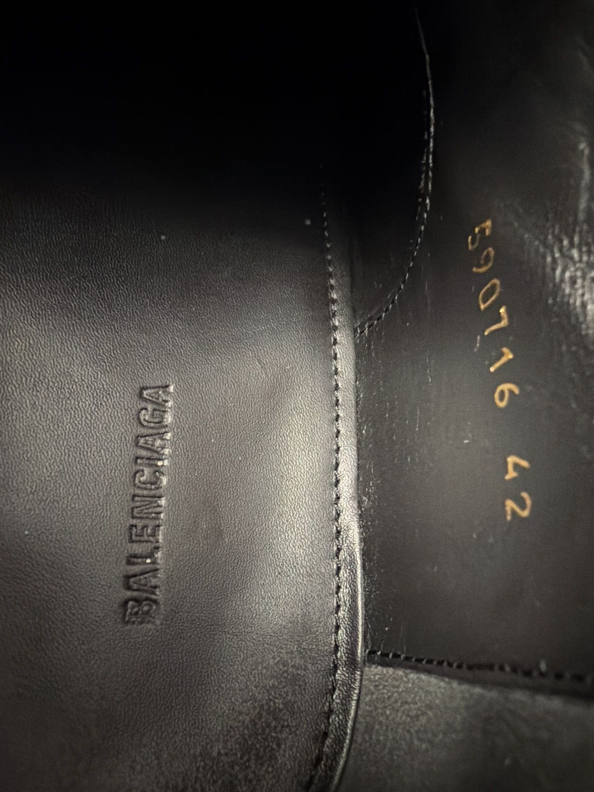 Balenciaga Balenciaga Logo Derby Dress Shoes Black Leather Size 10 Size US 9 / EU 42 - 5 Thumbnail
