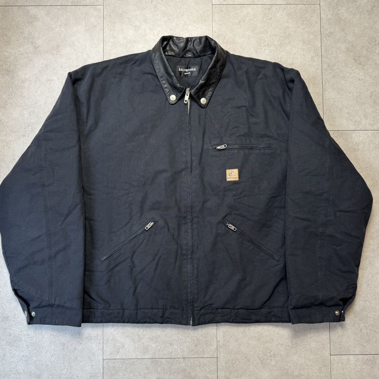 BALENCIAGA DOUBLE B WORKWEAR JACKET CARHART SIZE 46