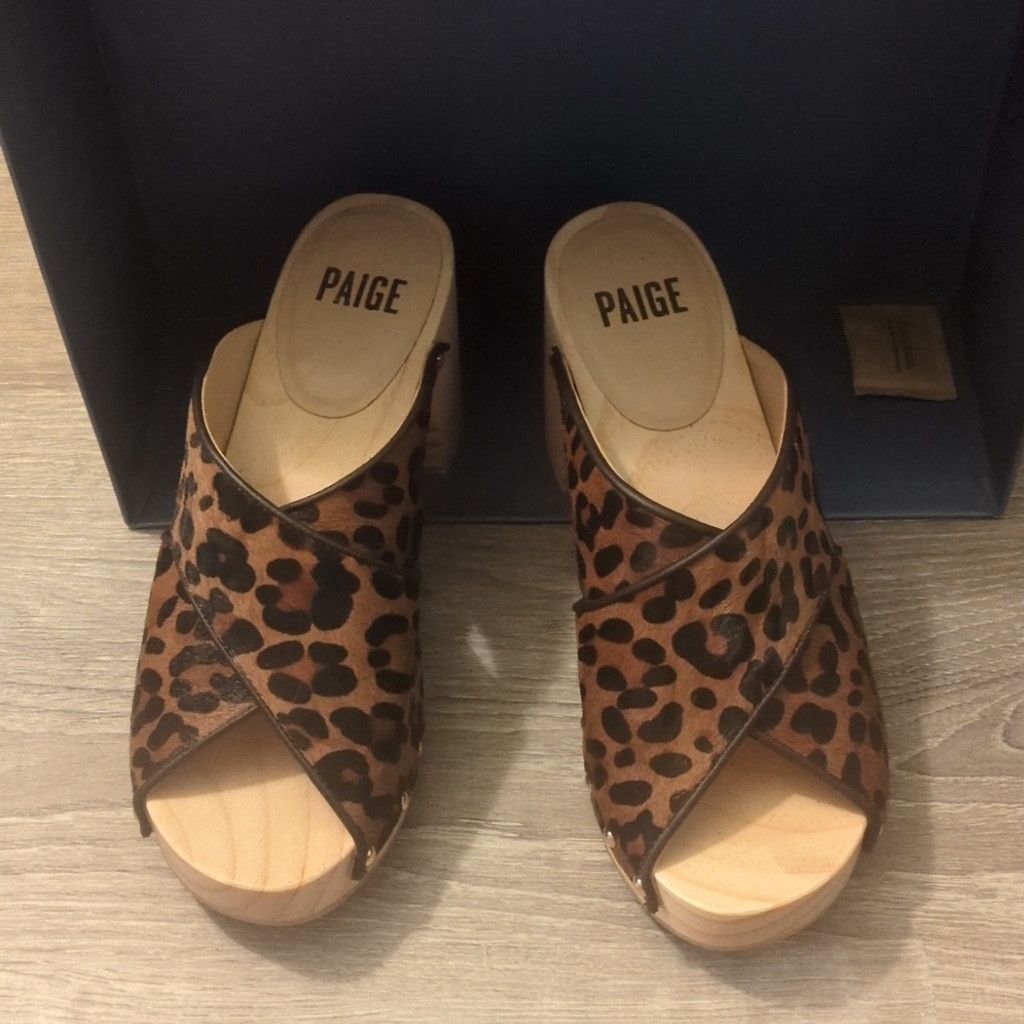 Paige Paige leopard sandal heels size 6.5 Size US 6 / IT 36 - 1 Thumbnail