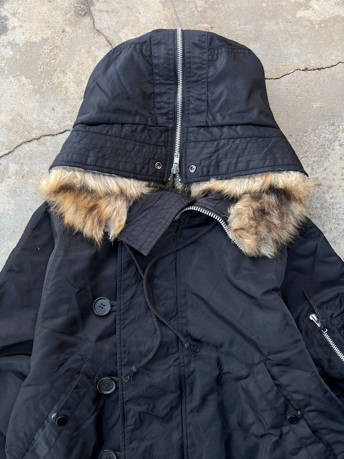Vintage Vintage Flight Jacket Bombers Fur Hoodies Size US S / EU 44-46 / 1 - 12 Thumbnail