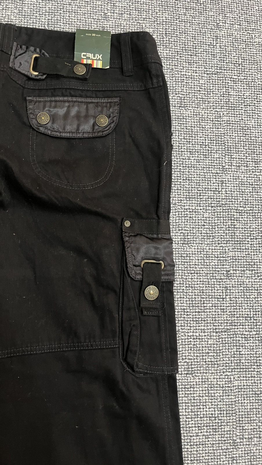 Japanese Brand Vintage Japanese Brand Crux Cargo Black pant size 32 x 30 Size US 32 / EU 48 - 10 Thumbnail