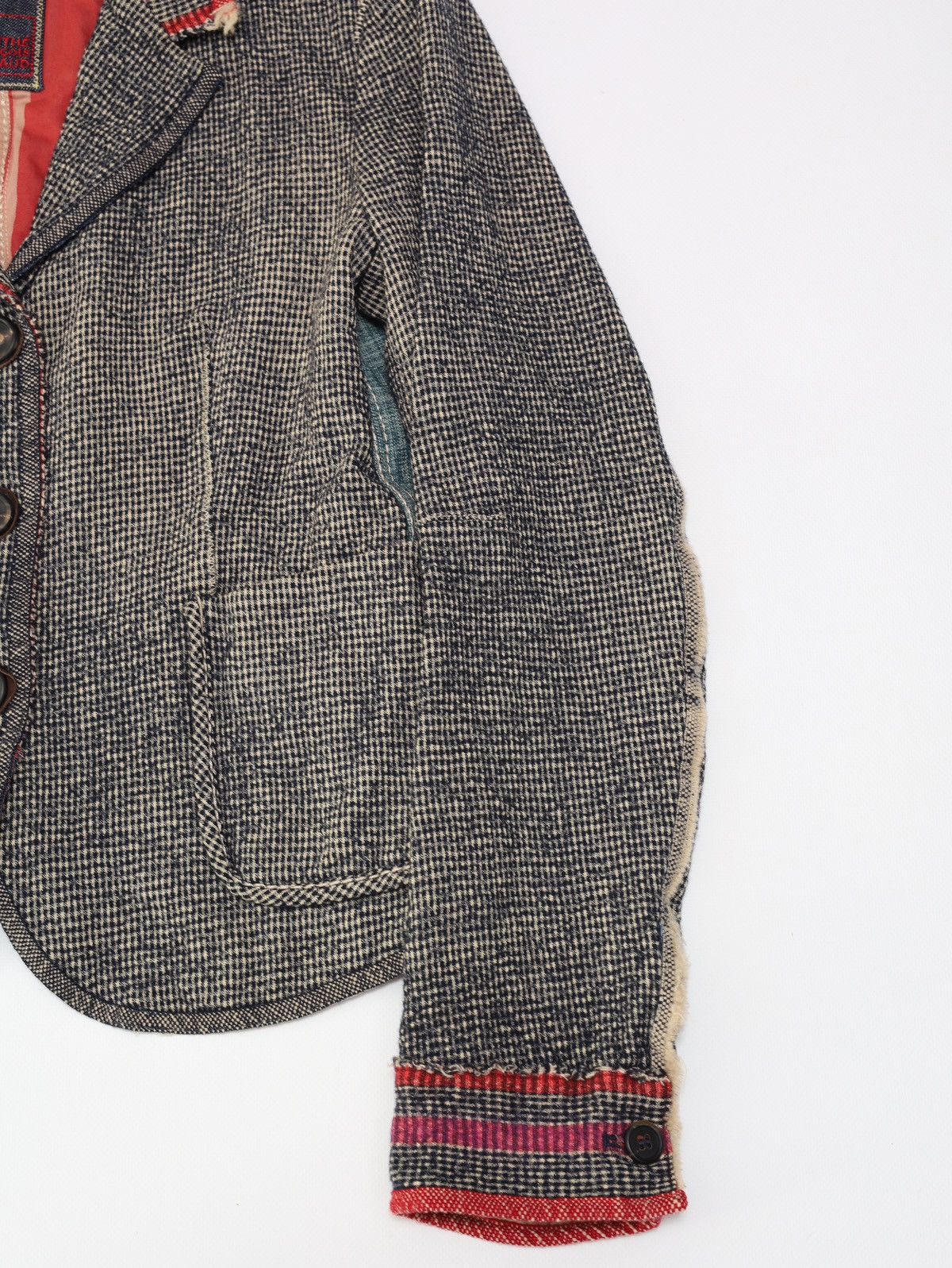 Marithe + Francois Girbaud Marithe Francois Girbaud Wool Cotton Printed Blazer Jacket Size M / US 6-8 / IT 42-44 - 6 Thumbnail