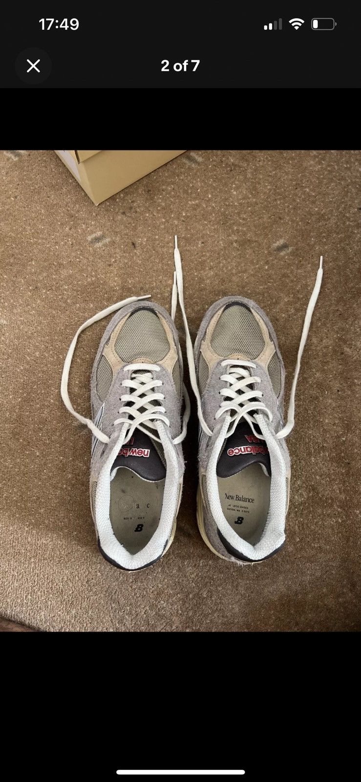 New Balance New Balance 990v3 Trainers Grey Teddy Santos UK 9.5 Size US 9.5 / EU 42-43 - 2 Thumbnail