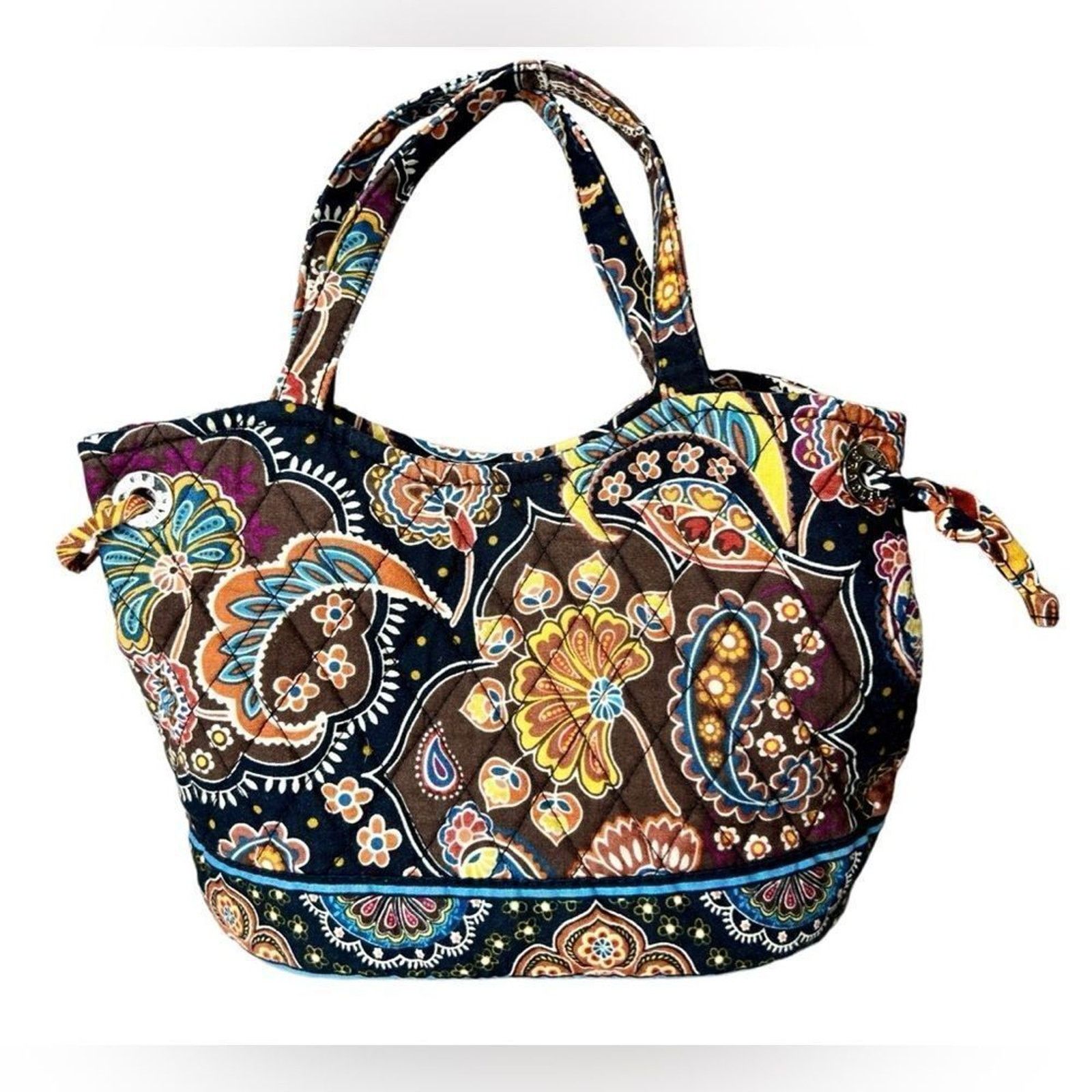 Vera Bradley Vera Bradley Quilted "Kensington" Sherry Brown Handbag Tote Size ONE SIZE - 1 Thumbnail