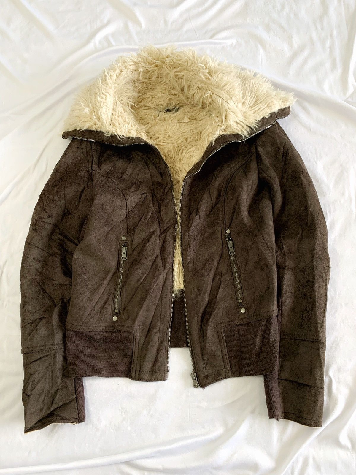 14th Addiction suede faux fur kmrii ifsx lgb vkei style japan jacket Size US XS / EU 42 / 0 - 8 Thumbnail