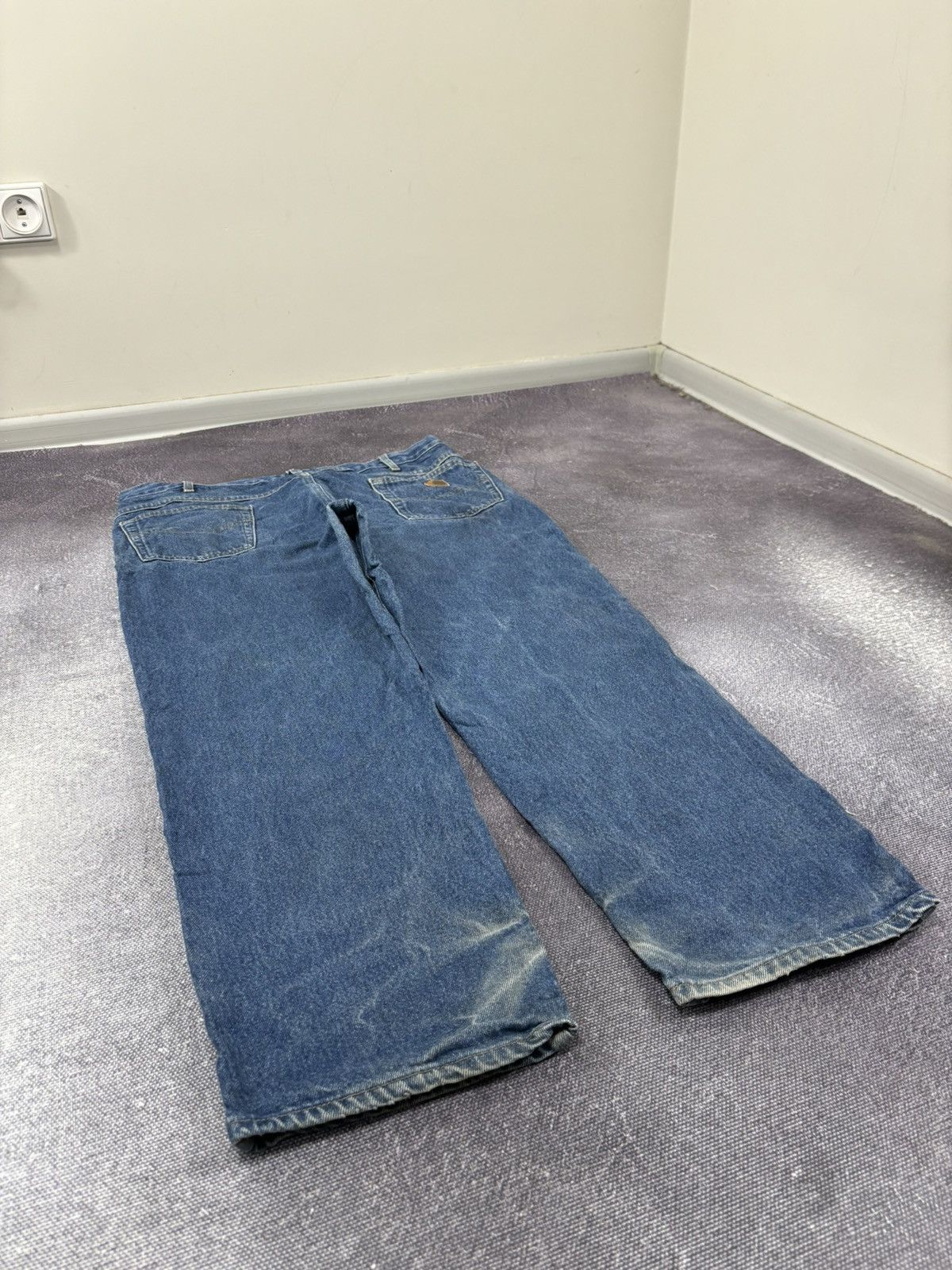 Carhartt Vintage 90s Carhartt USA Work Blue Denim Skate Baggy Jeans Size US 40 / EU 56 - 4 Thumbnail
