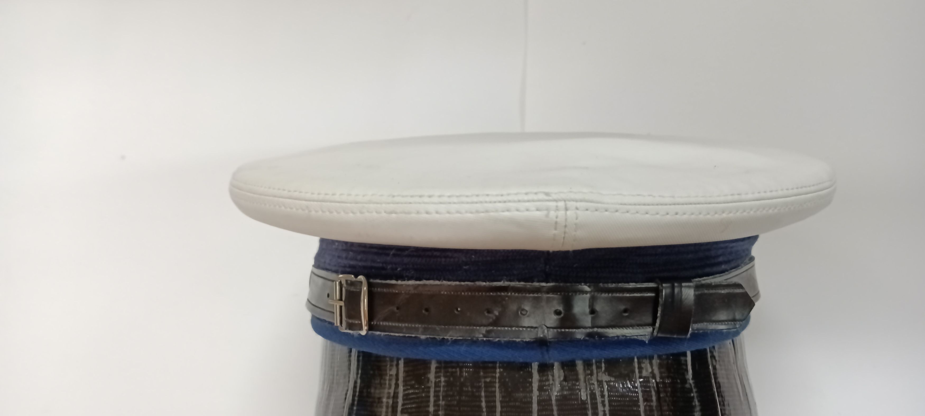 Vintage vintage USAF Air Force white officer hat cap visor Size ONE SIZE - 5 Thumbnail