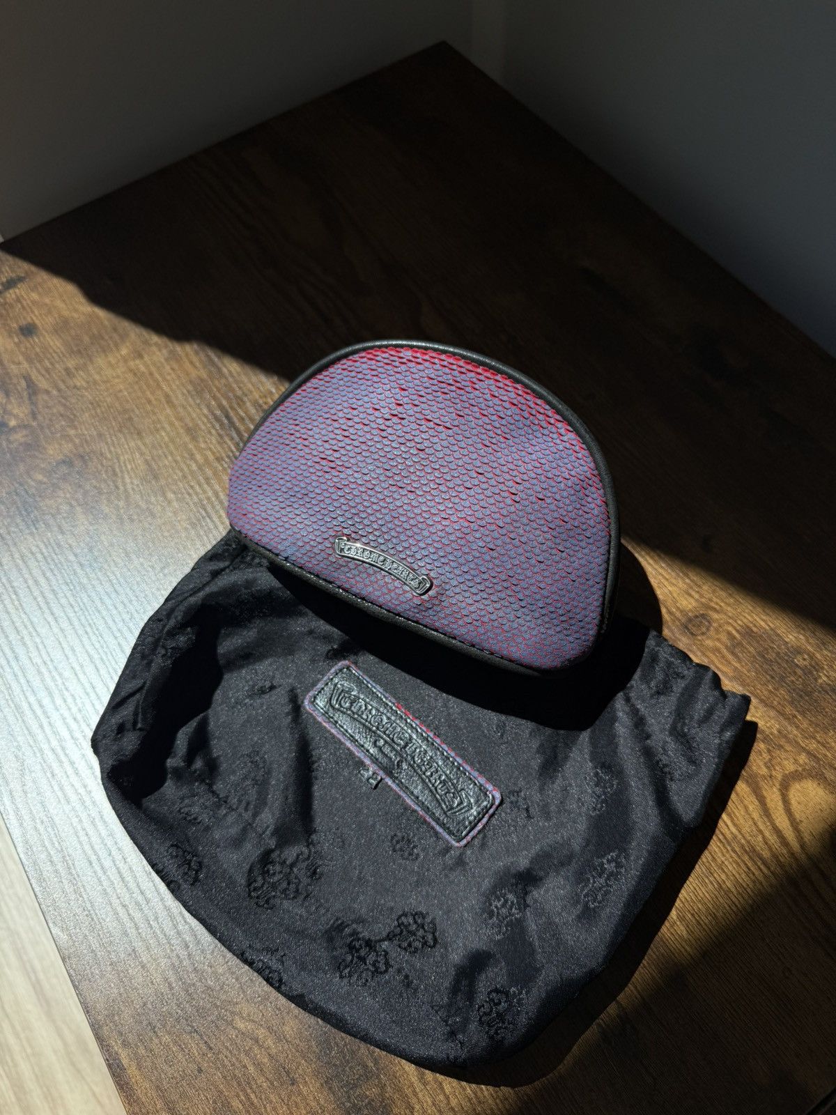 Chrome Hearts CHROME HEARTS LIZARD SKIN TOILETRY POUCH ULTRA RARE Size ONE SIZE - 8 Thumbnail