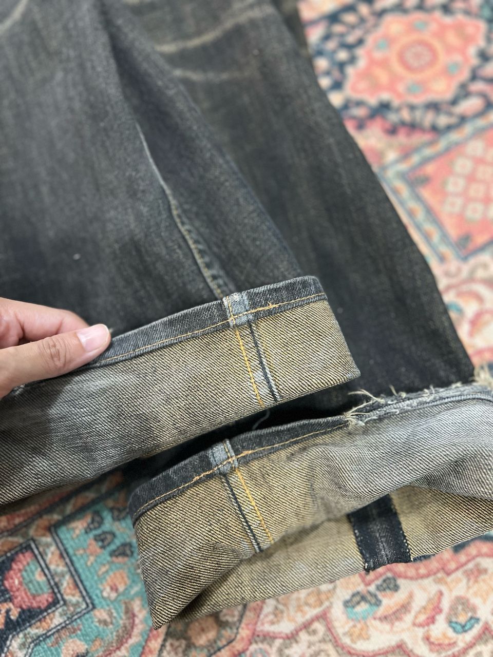 If Six Was Nine × Japanese Brand Vintage Roar Love And Peace Distress Denim Jeans Size US 32 / EU 48 - 13 Thumbnail