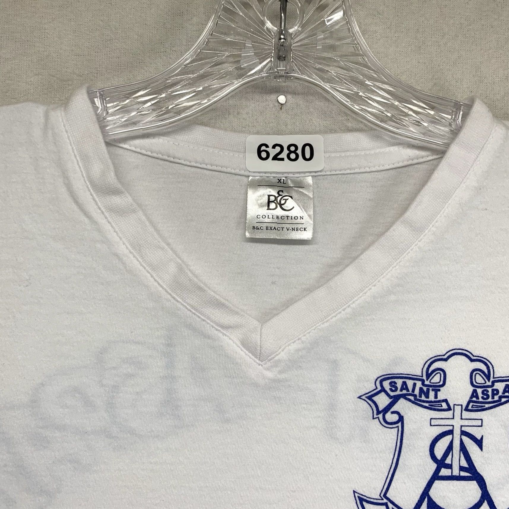 Vintage VINTAGE B&C Collection Gothic Christian T-Shirt Unisex Adults XL White 90s Travel Vacation Church Size US XL / EU 56 / 4 - 6 Thumbnail