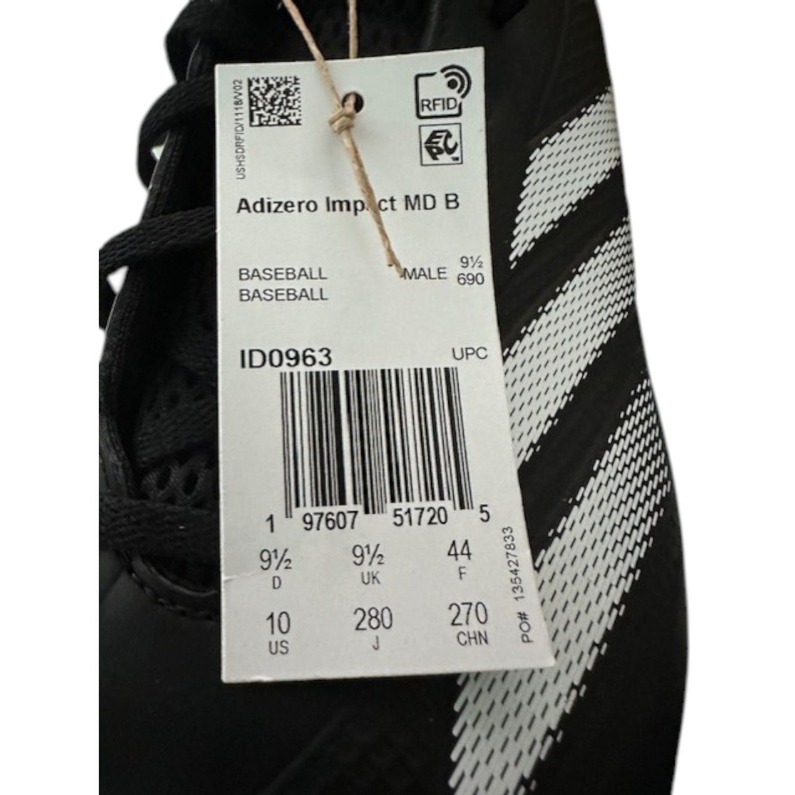 Adidas Adidas Adizero Impact MD Molded Baseball Cleats Shoes ID0963 Size US 10 / EU 43 - 4 Thumbnail