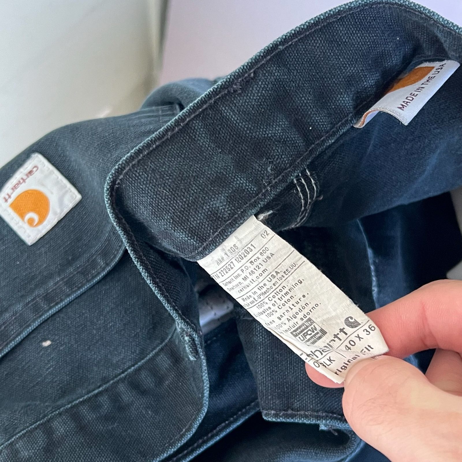 Carhartt × Vintage Carhartt black double knee work wear carpenter pants Size US 39 - 5 Thumbnail