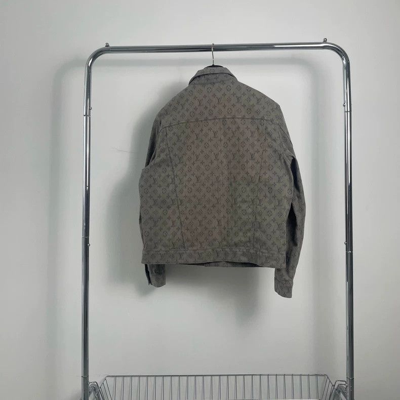 Louis Vuitton Louis Vuitton Grey denim full print jacket 2501-Nextarrow Size US L / EU 52-54 / 3 - 2 Thumbnail