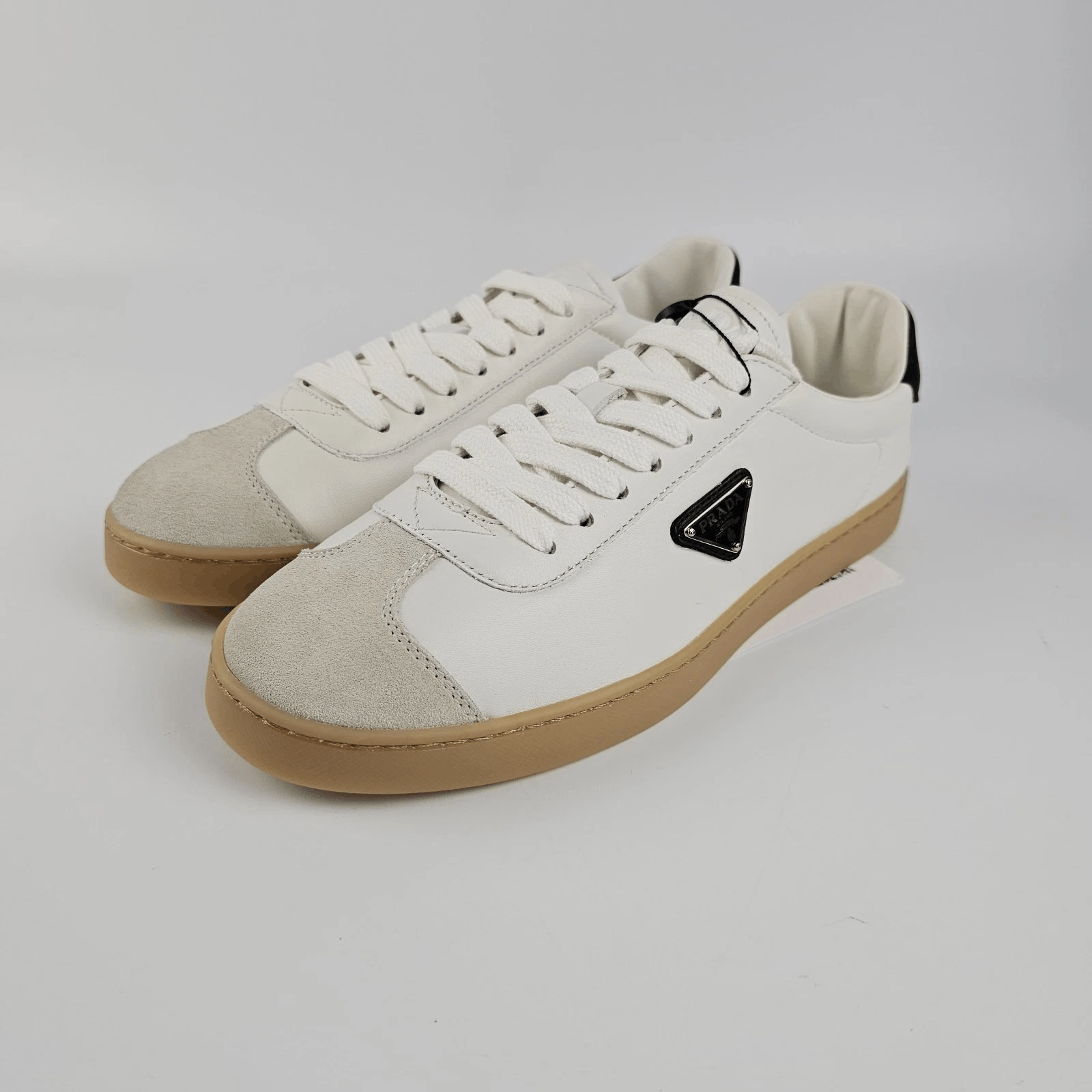 Prada PRADA Lane White Sneakers New UK 7 Size US 8 / EU 41 - 1 Thumbnail