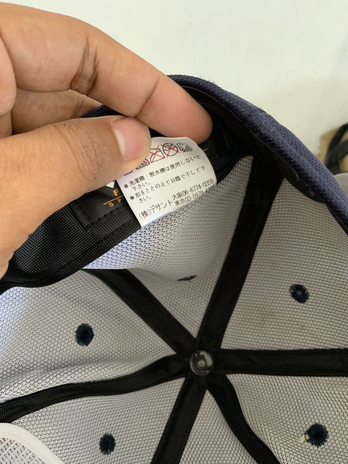 Descente Vintage Descente MY3 Indigo Japan Made Fitted Hat Size ONE SIZE - 11 Thumbnail