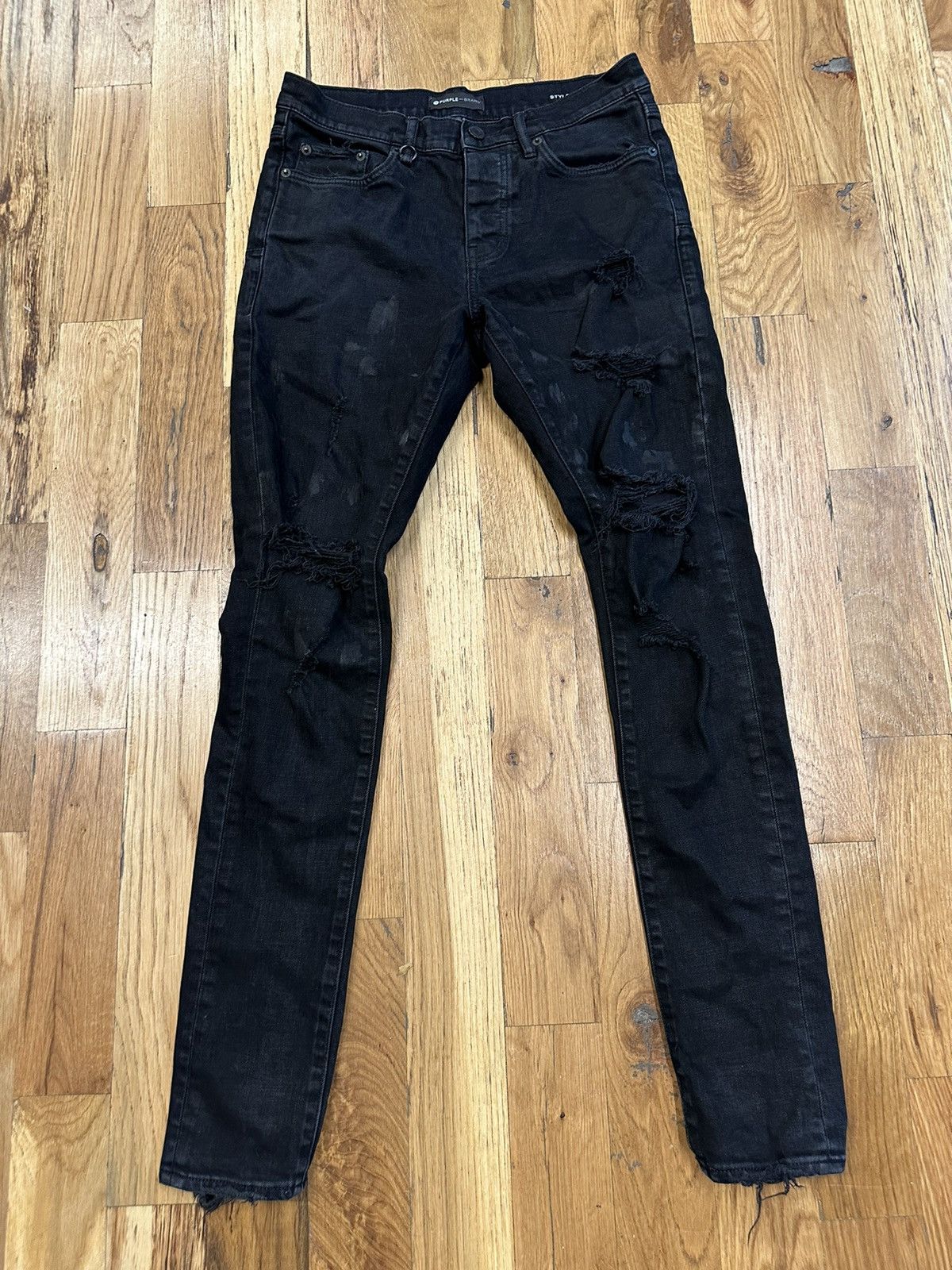 Purple Brand Purple Brand Plain Black Denim Jeans Size 29 | Grailed
