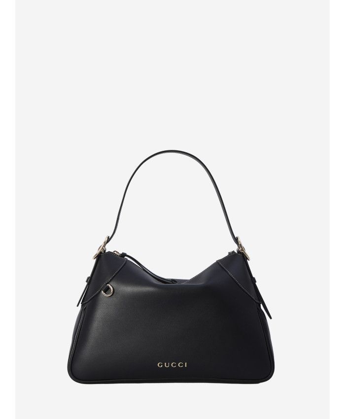 Gucci o1la5ras0526 Size: OS / GG Emblem Large Shoulder Bag Black Size ONE SIZE - 1 Thumbnail