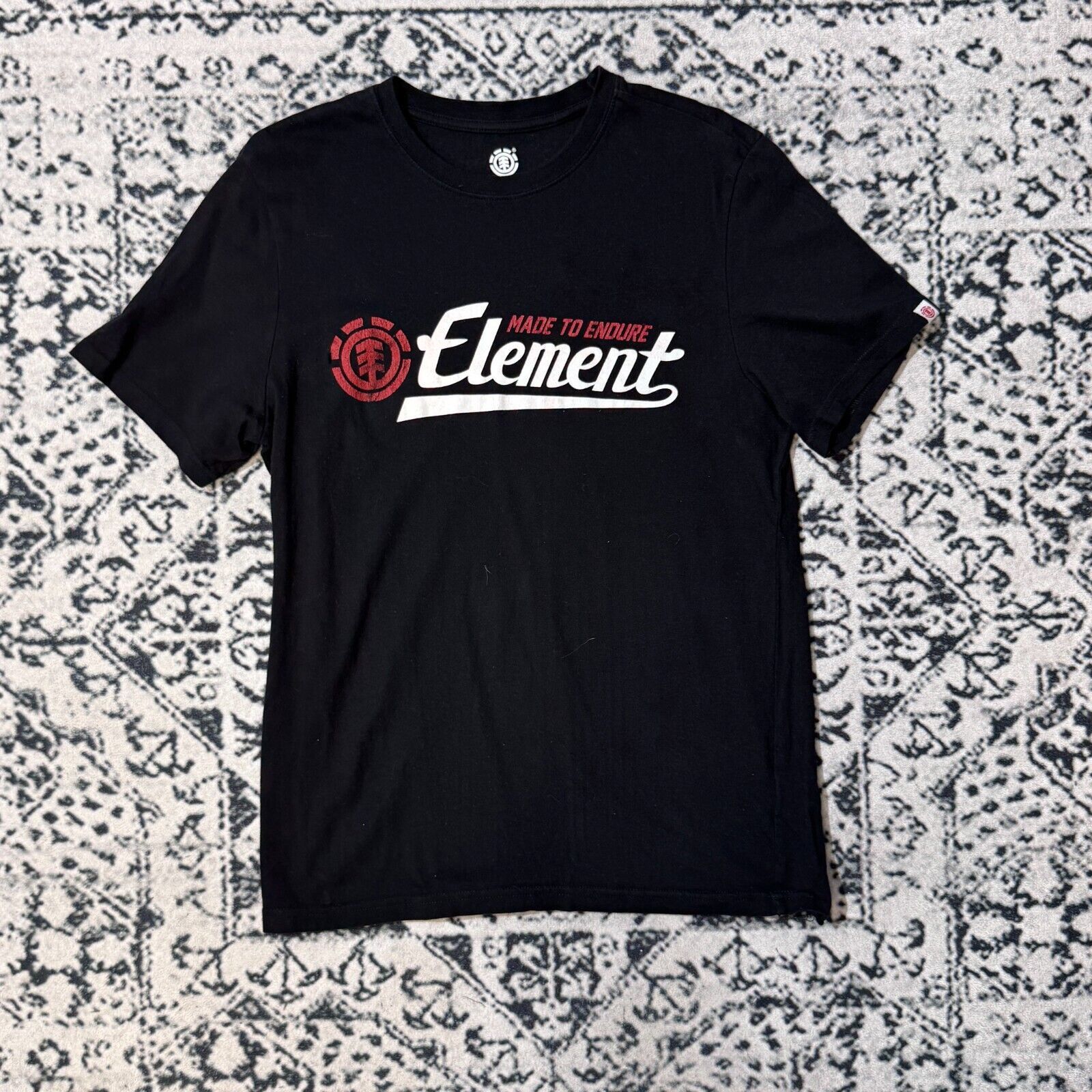 Vintage Vintage Unisex Black Cotton T-Shirt Size S Made To Endure Size US S / EU 44-46 / 1 - 1 Thumbnail