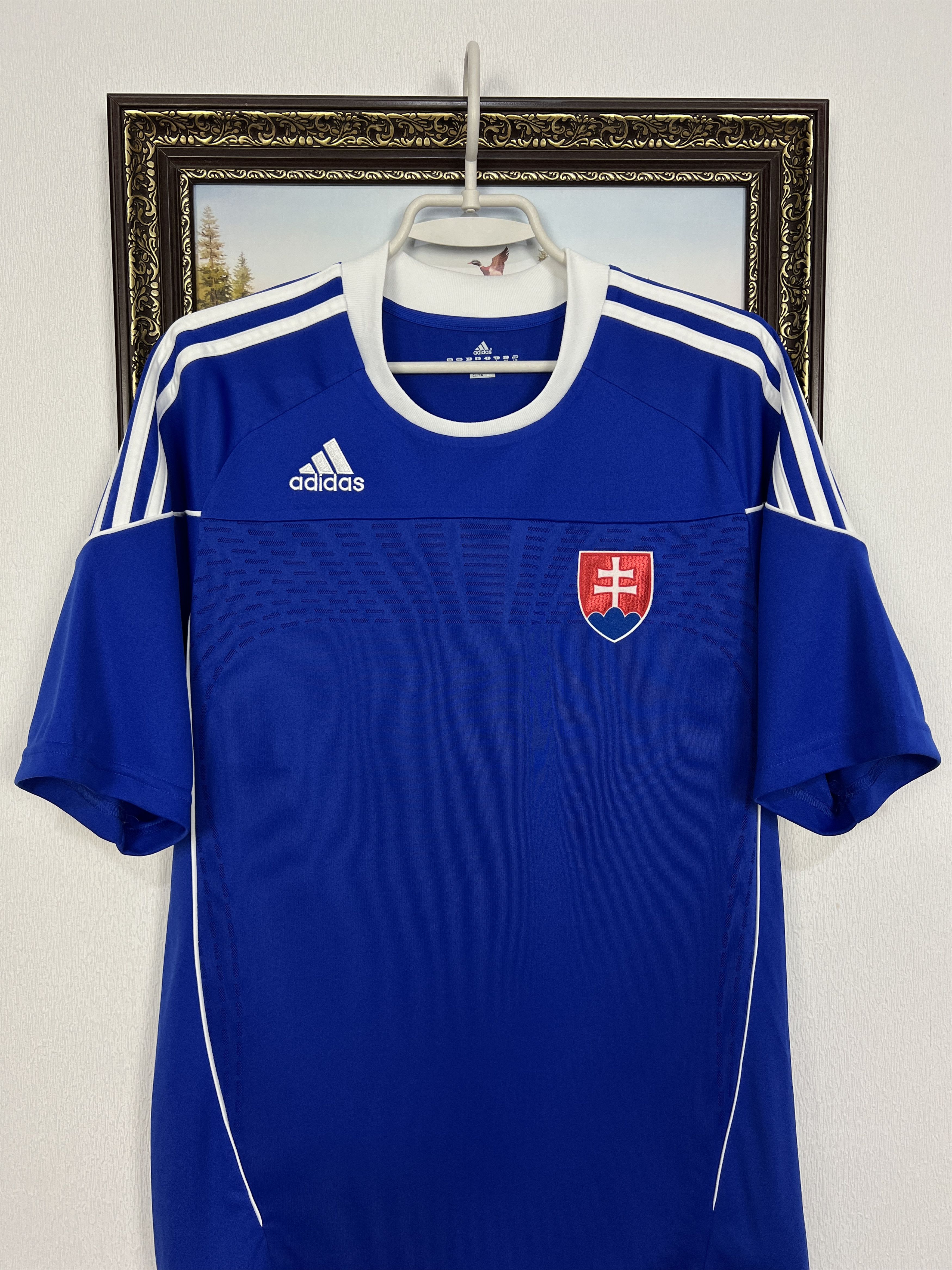 Adidas Slovakia football shirt 2010 Soccer National Jersey Trikot Size US L / EU 52-54 / 3 - 2 Thumbnail