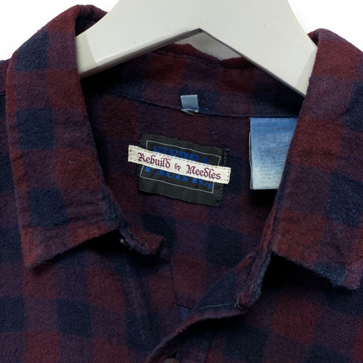 Needles NEEDLES REBUILD 7 CUT INDIGO OVERDYE FLANNEL SHIRT Size US S / EU 44-46 / 1 - 3 Thumbnail
