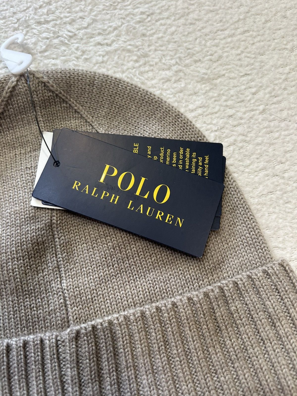 Polo Ralph Lauren Polo Ralph Lauren Signature Pony Merino Wool Beanie Hat BNWT Size ONE SIZE - 6 Thumbnail