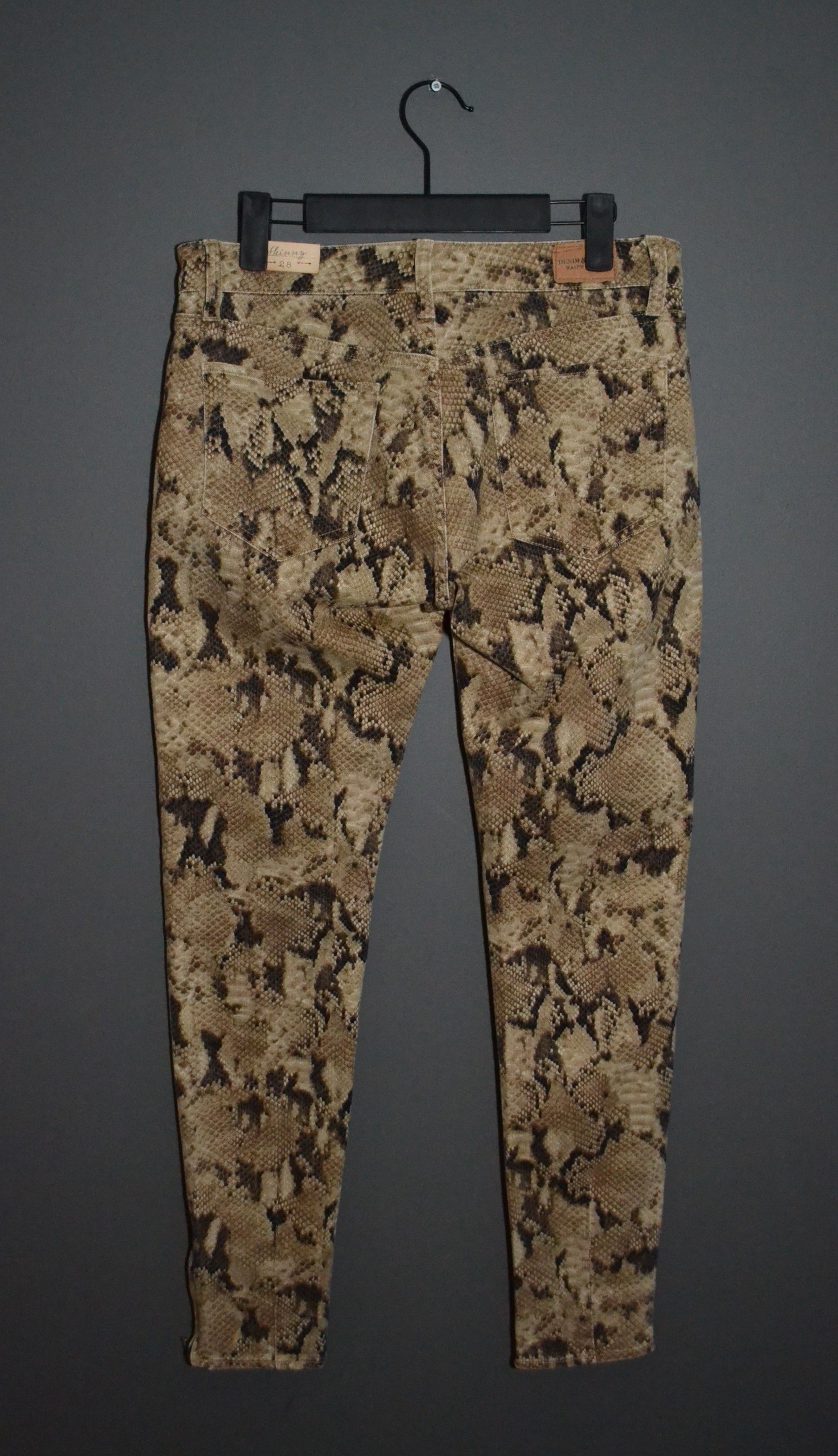 Denim & Supply Ralph Lauren × Ralph Lauren Denim & Supply Ralph Lauren RRL Snakeskin Skinny Jeans 28 Size 28" / US 6 / IT 42 - 3 Thumbnail