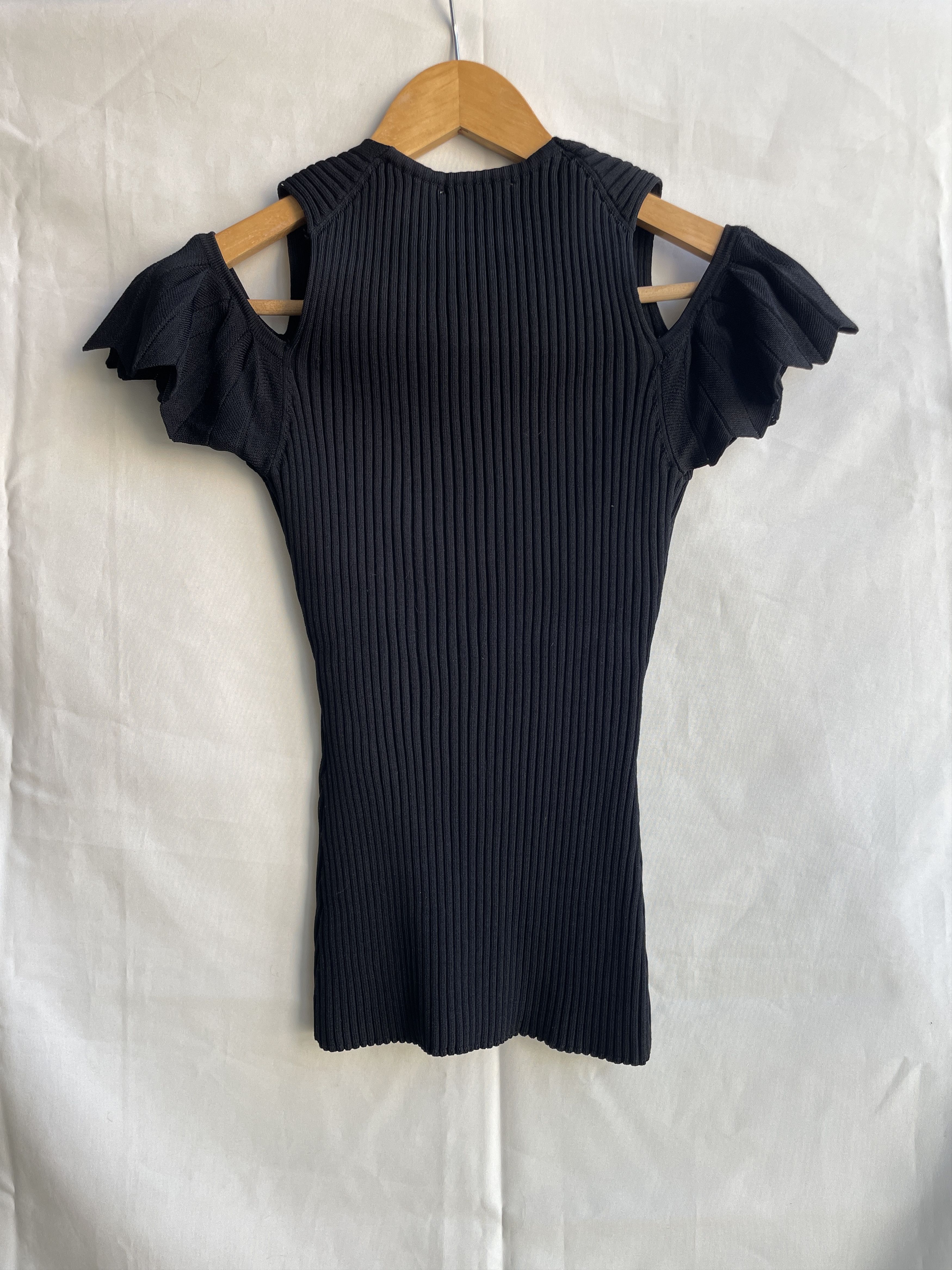 Maje Maje E17 Marion Ribbed Stretch Knitted Top Size 3 Size M / US 6-8 / IT 42-44 - 2 Thumbnail