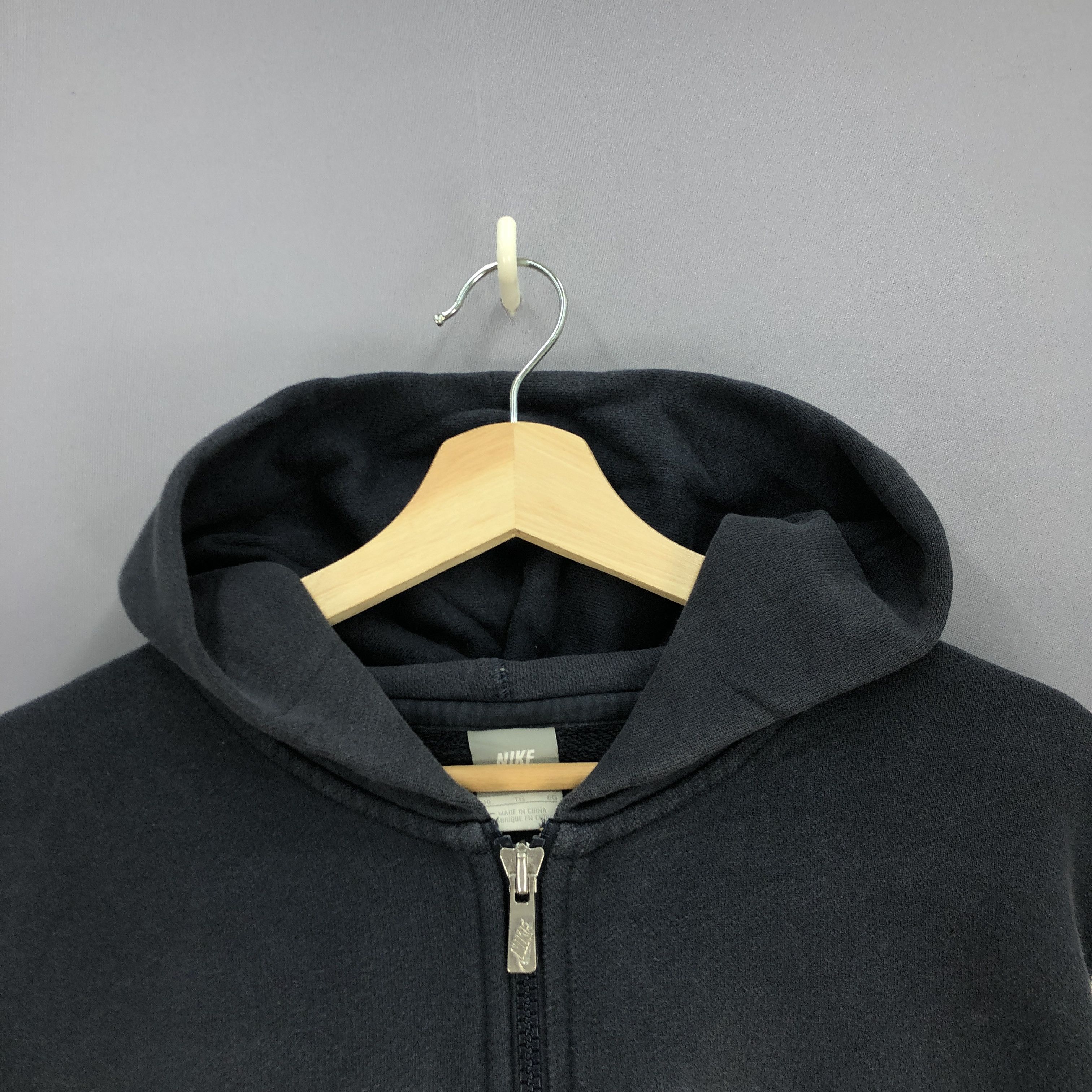 Nike × Vintage Vintage Nike Sweater Hoodie Nike Swoosh Hooded Sweatshirt Size US XL / EU 56 / 4 - 4 Thumbnail