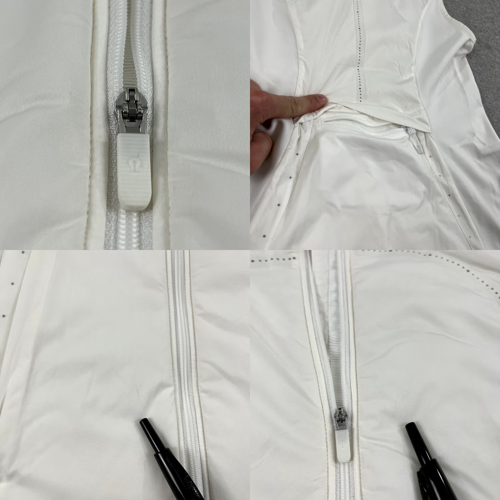 Lululemon LULULEMON Vest Womens Size 4 White Running Pockets Insulated Sleeveless Zip Jacket Mid-Length Jacket Vest Womens Size S / US 4 / IT 40 - 8 Thumbnail