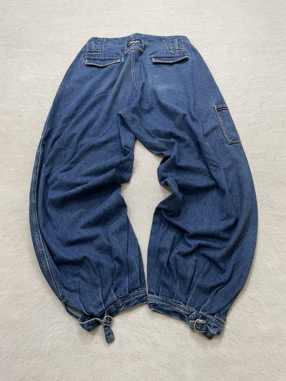 Japanese Brand Japanese Style Indigo Balloon Denim Distressed Jeans Size US 29 - 7 Thumbnail