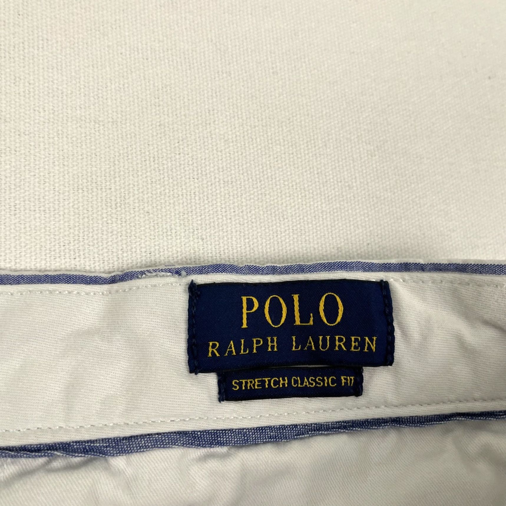 Polo Ralph Lauren Polo Ralph Lauren Shorts Chino Men 46 x 9" Blue White Striped Preppy Casual Golf Size US XXL / EU 58 / 5 - 4 Thumbnail