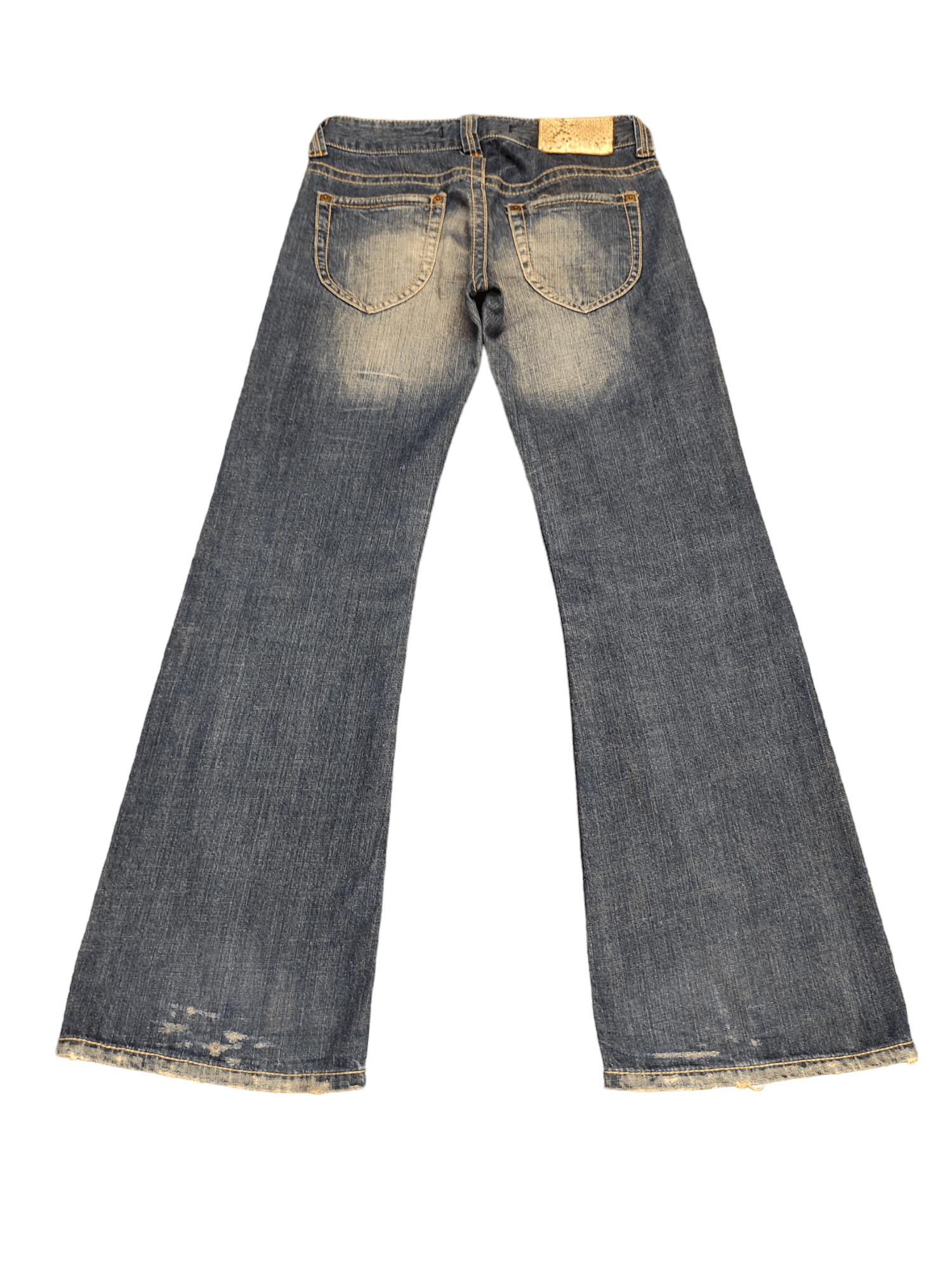Le Grande Bleu (L.G.B.) Flare Jeans 5 Japan Distress Faded Low Rise Boot Cut Y2k Goa Size US 28 / EU 44 - 11 Thumbnail