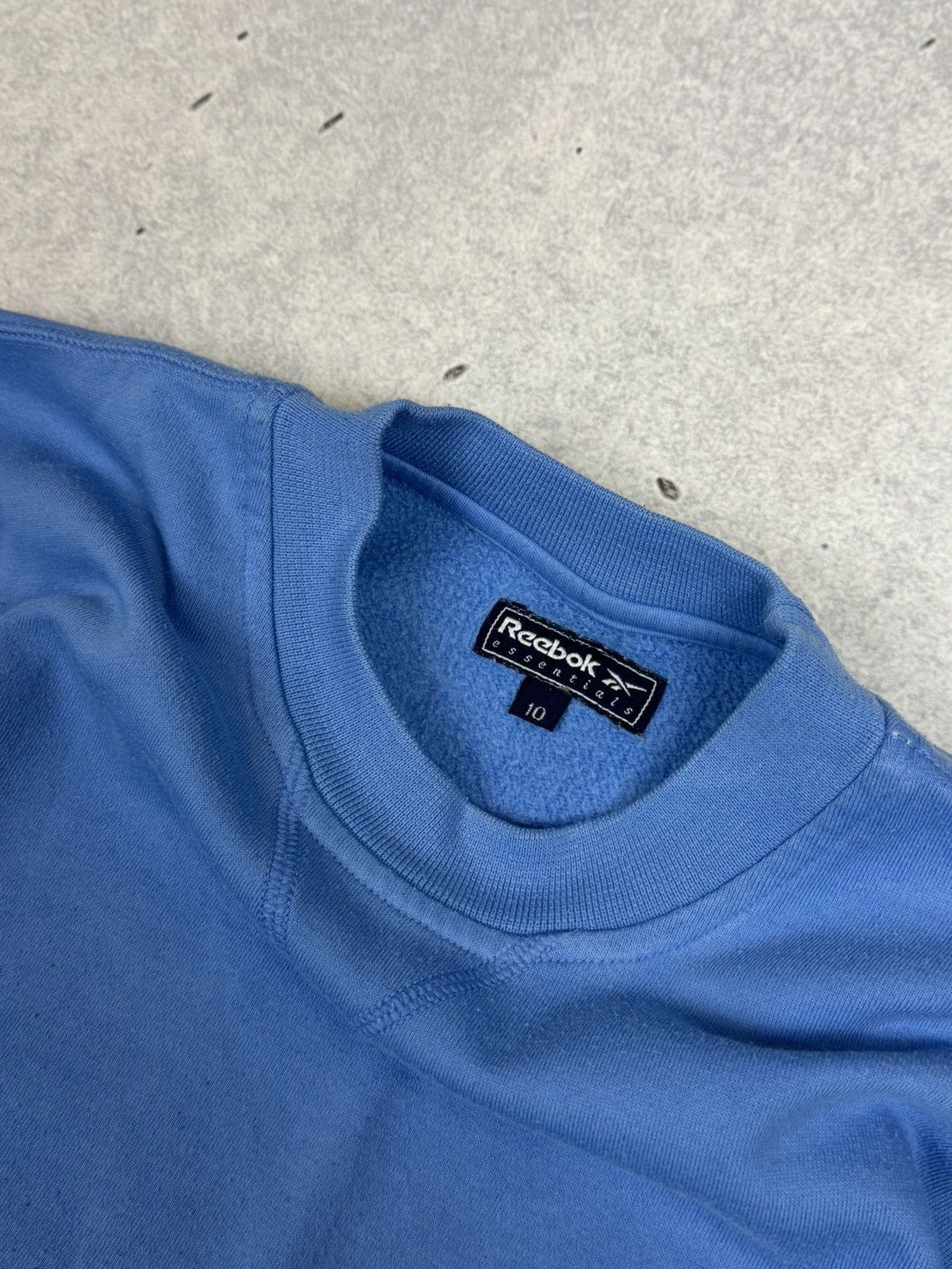 Reebok Vintage Reebok Women’s Spell Out Baby Blue Sweatshirt Size L / US 10 / IT 46 - 5 Thumbnail