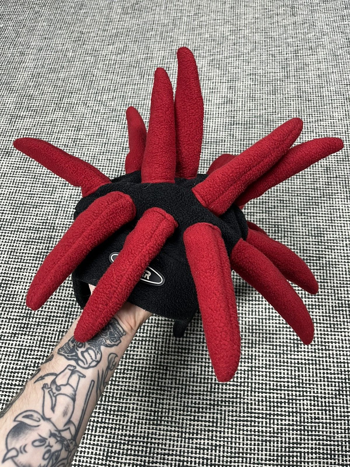 Vintage Spikes dreads vintage fleece ski hat rave cyber style gabber Size ONE SIZE - 1 Thumbnail