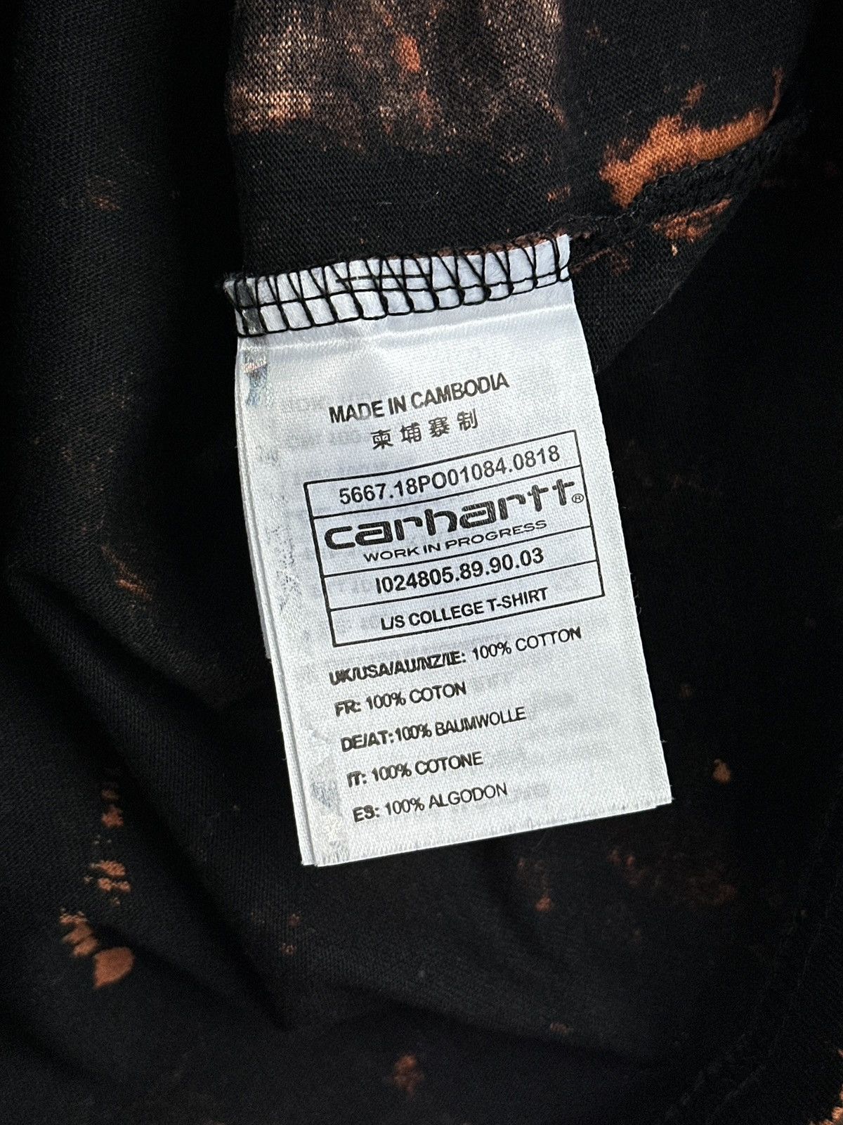 Carhartt Carhartt Long Sleeve College T-Shirt Size US S / EU 44-46 / 1 - 8 Thumbnail